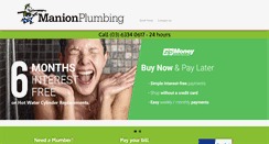 Desktop Screenshot of manionplumbing.com.au